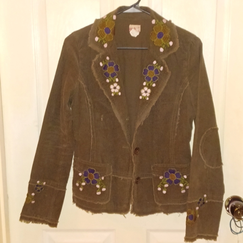 Green corduroy jacket